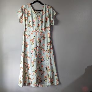 Ann Taylor - Mint floral dress